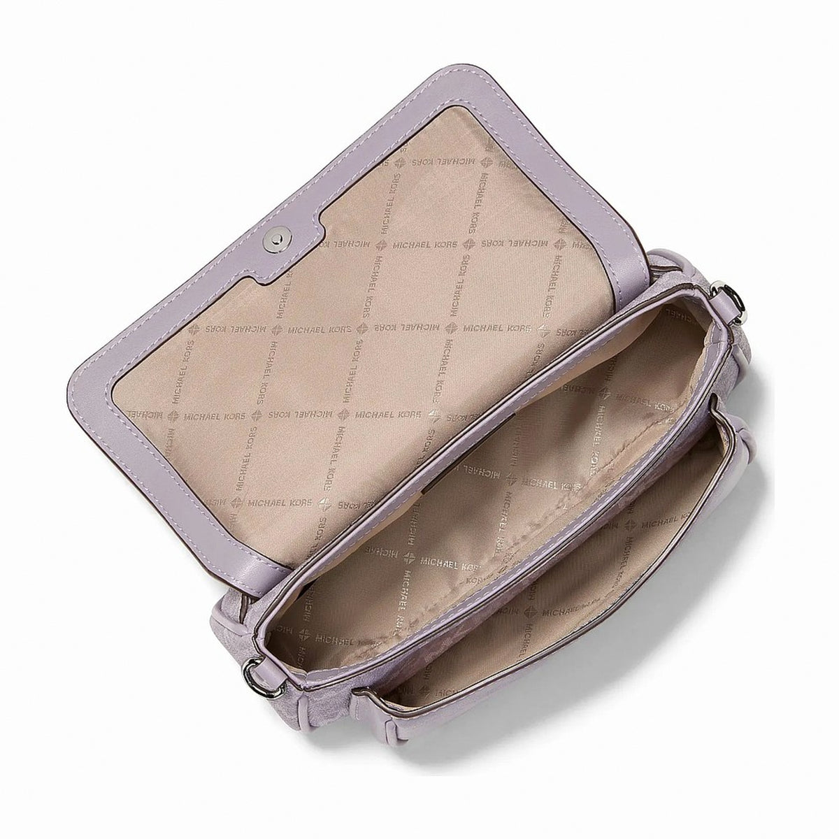 Michael Kors Jet Set Travel Small Signature Logo Crossbody Bag With Pouch - LILAC