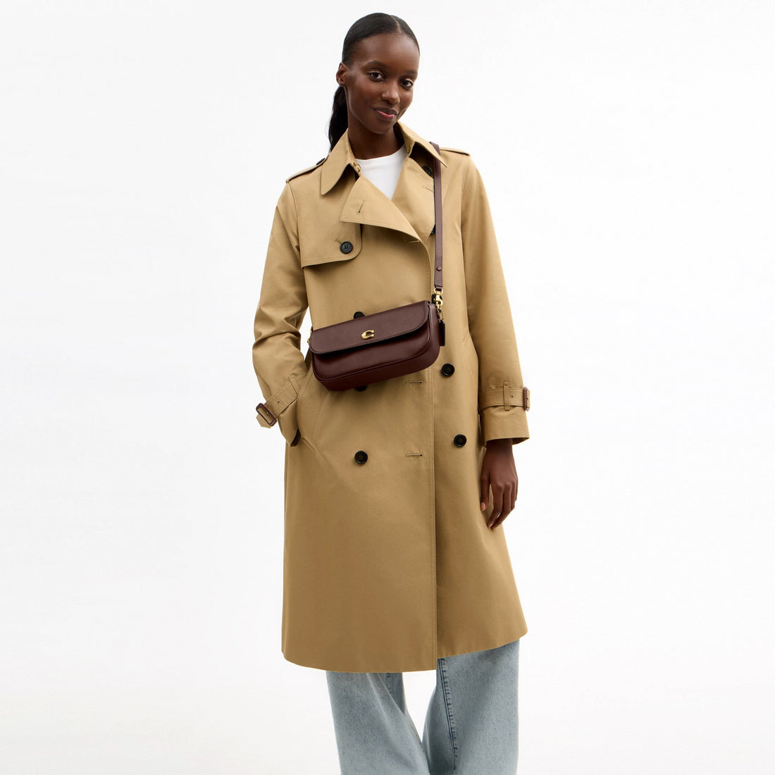 Coach Brook Flap Chain Bag - Brass/Maple