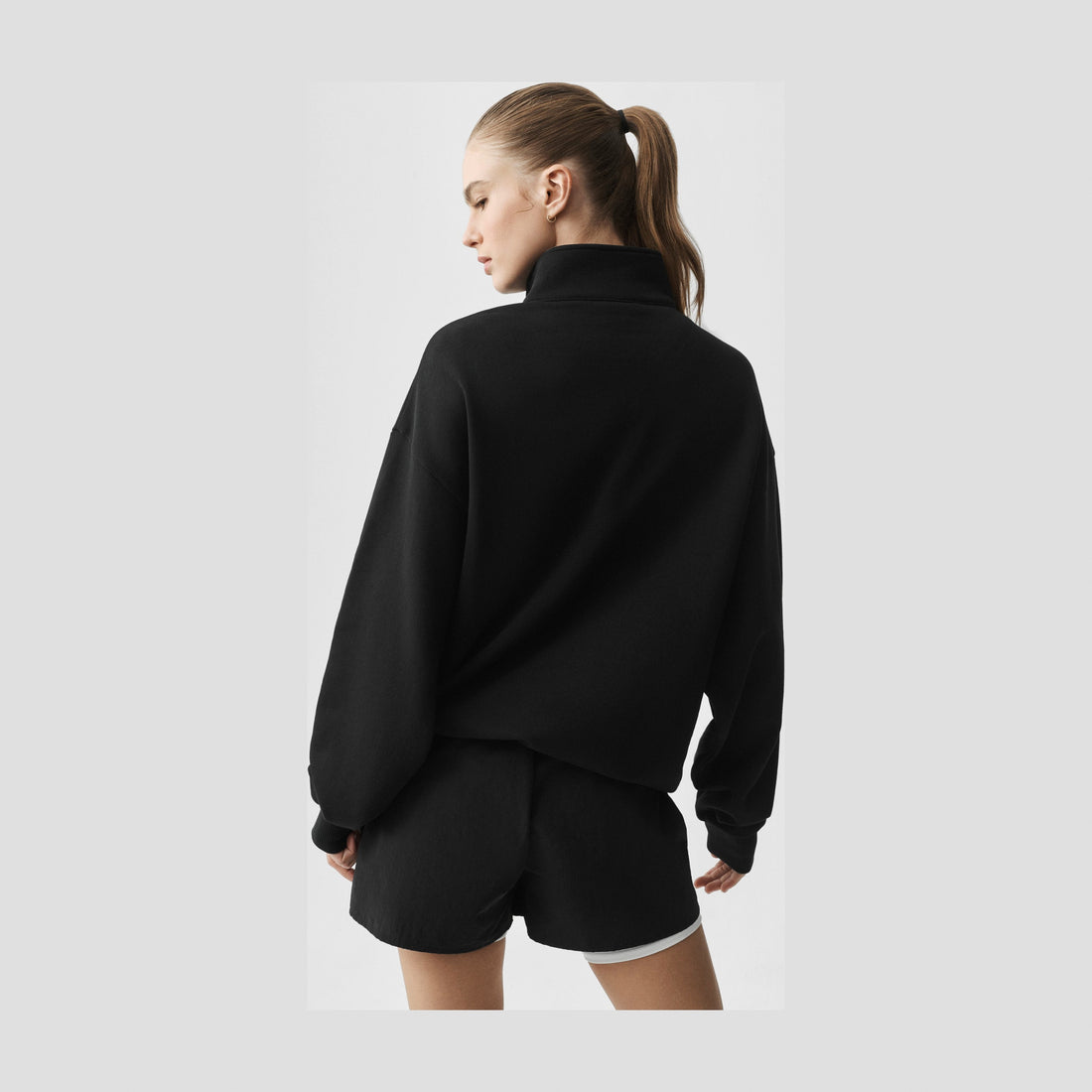 Alo Yoga Accolade 1/4 Zip Pullover - Black