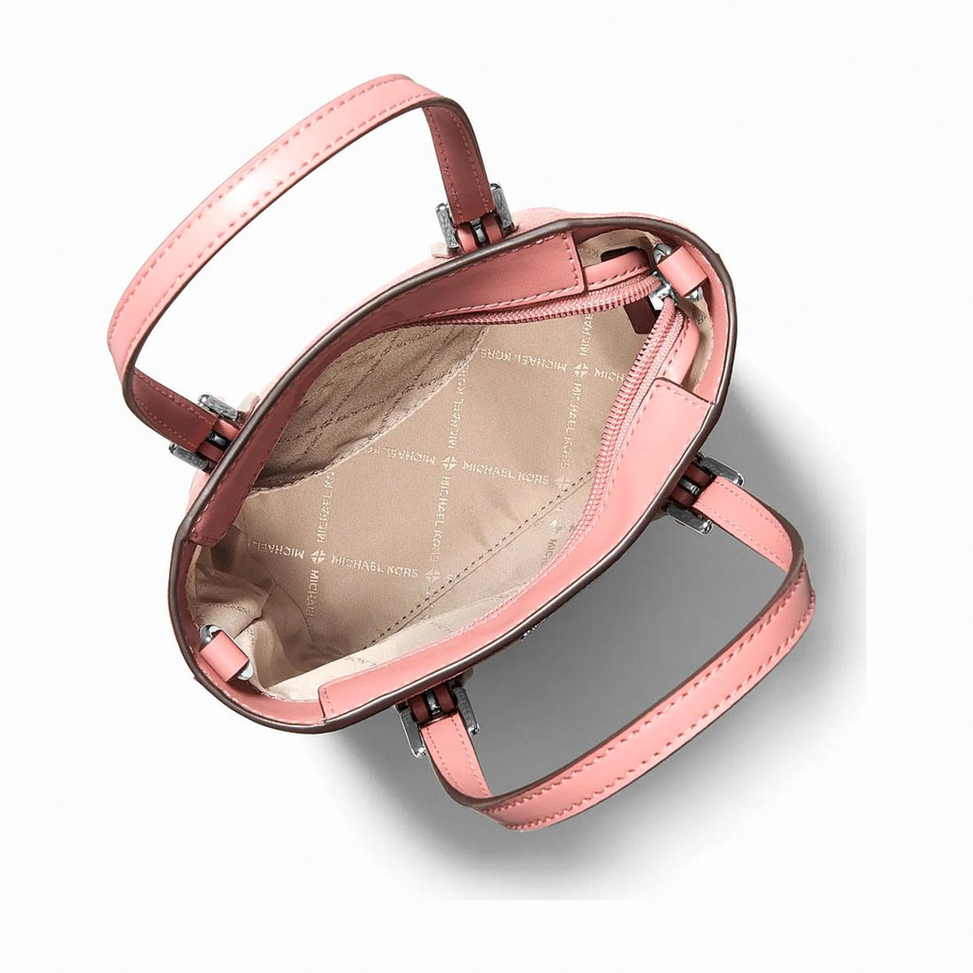 Michael Kors Voyager Extra-Small Signature Logo Convertible Crossbody Bag - SUNSET ROSE