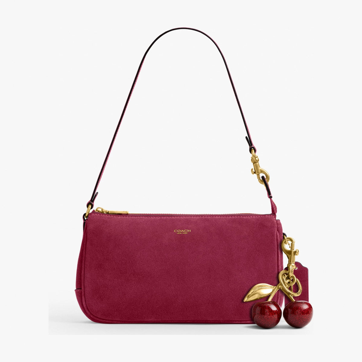 Coach Plaza Bag - Brass/Dark Fuchsia