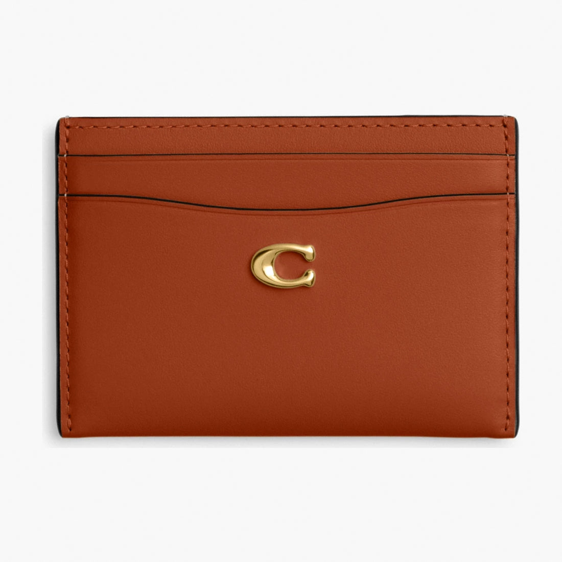 Coach Essential Card Case - Brass/Amber Brown