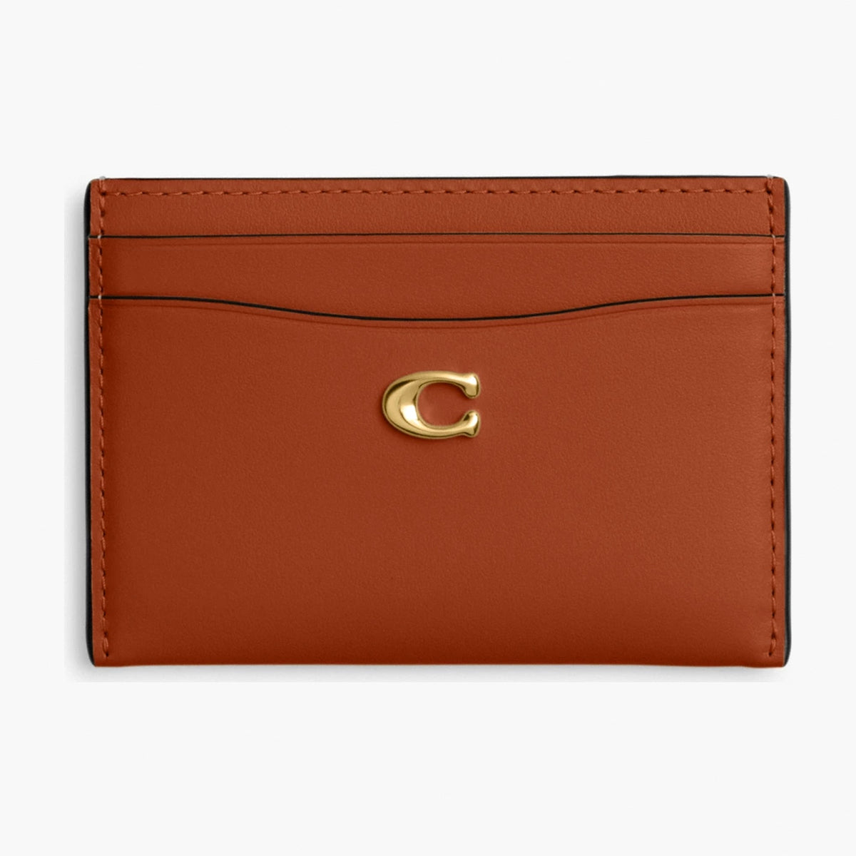 Coach Essential Card Case - Brass/Amber Brown
