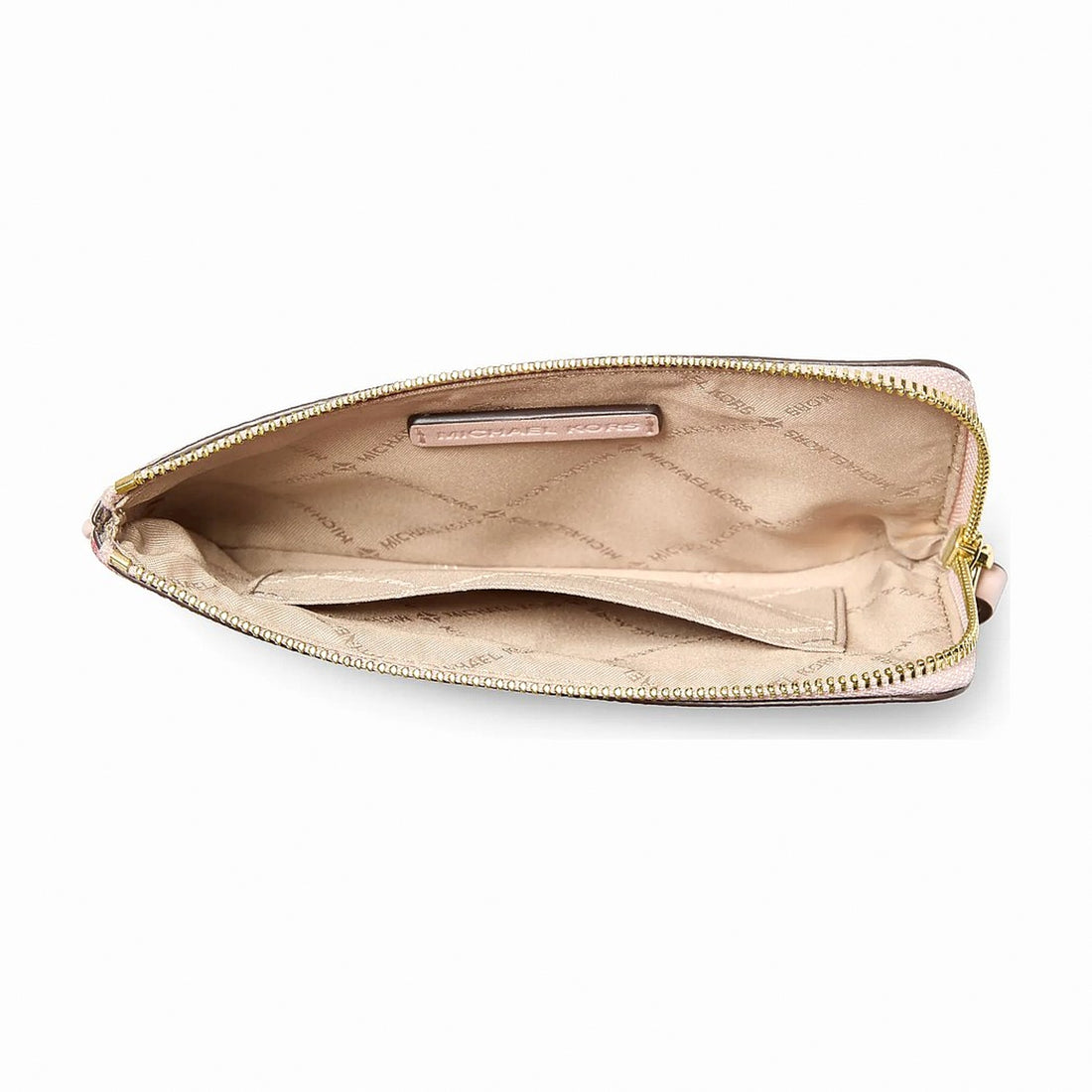 Michael Kors Jet Set Travel Small Printed Signature Logo Wristlet - POWDER BLUSH