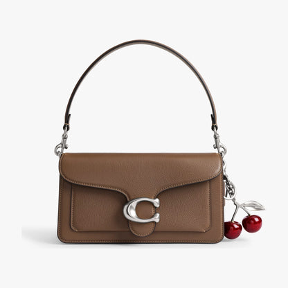 Coach Cherry Bag Charm - Silver/Red Apple