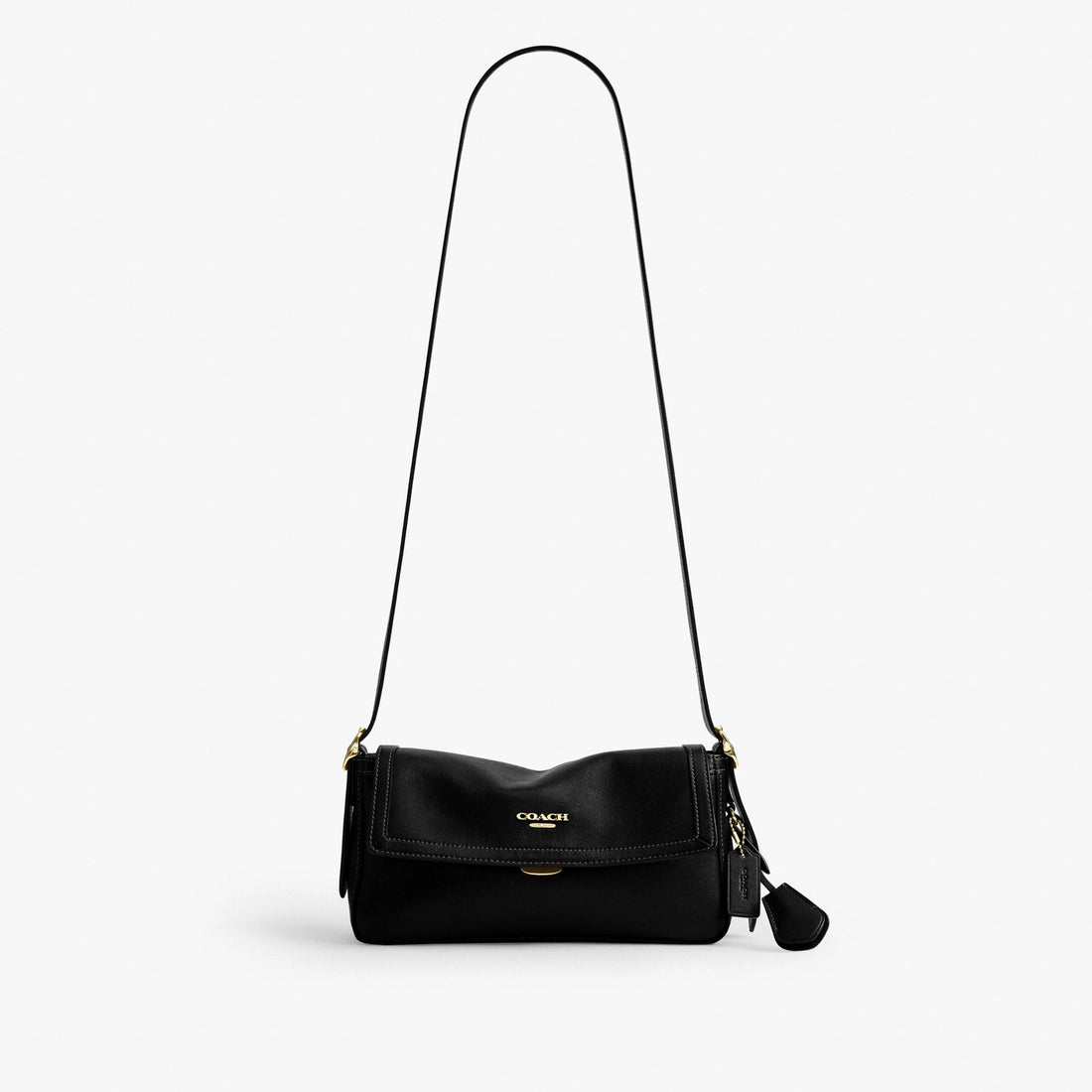 Coach Etta Small Flap Shoulder Bag - Gold/Black