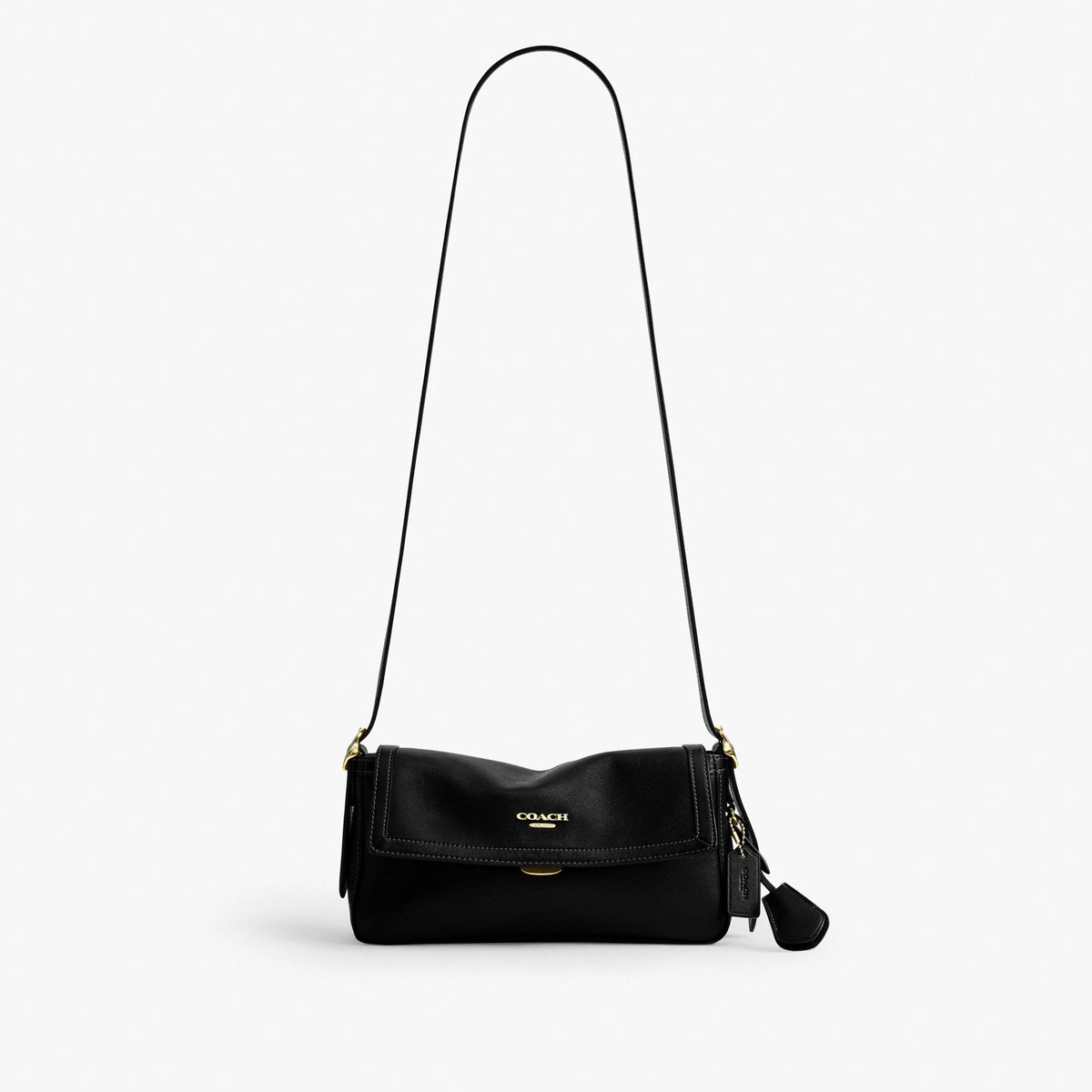 Coach Etta Small Flap Shoulder Bag - Gold/Black