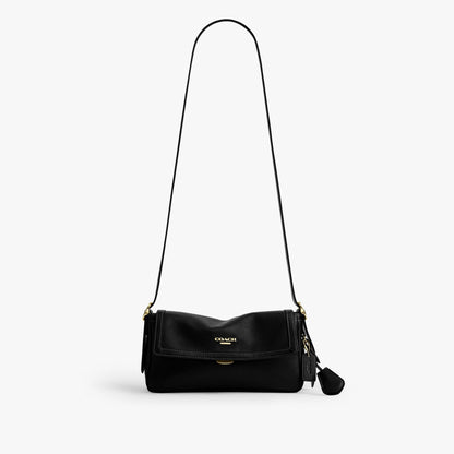 Coach Etta Small Flap Shoulder Bag - Gold/Black