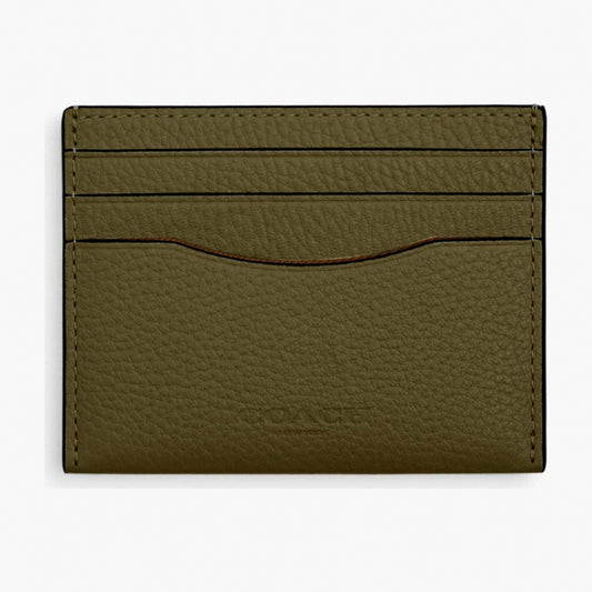Coach Slim ID Card Case - Silver/Olive