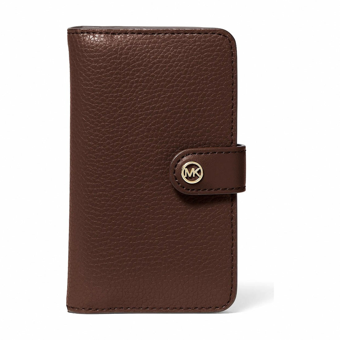 Michael Kors Jet Set Travel Medium Pebbled Leather Billfold Wallet - NUTMEG