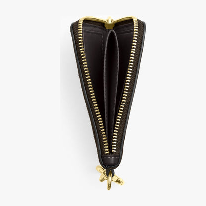 Coach Small Corner Zip Wallet - Gold/Ebony