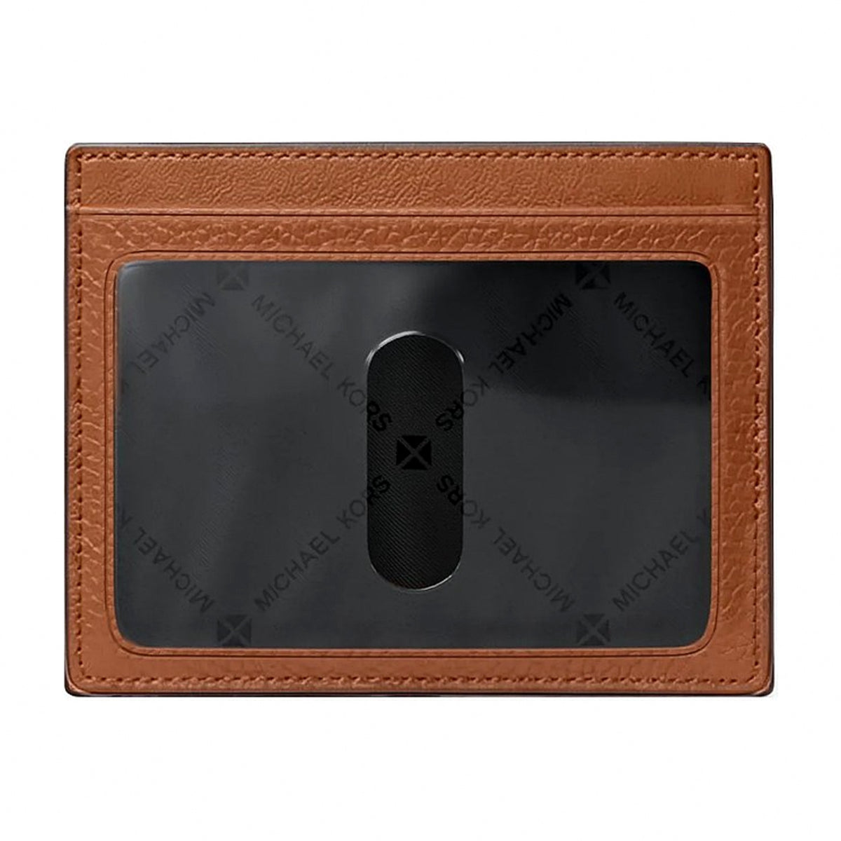 Michael Kors Cooper Pebbled Leather Card Case - LUGGAGE