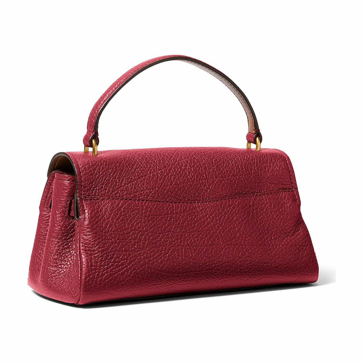 Michael Kors Hamilton Extra-Small Textured Leather Soft Crossbody Bag - DEEP RED