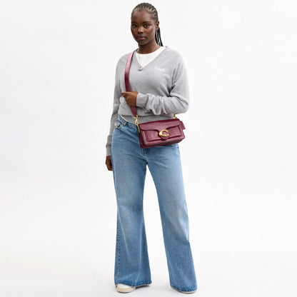 Coach Tabby Shoulder Bag 26 - Brass/Dark Cherry