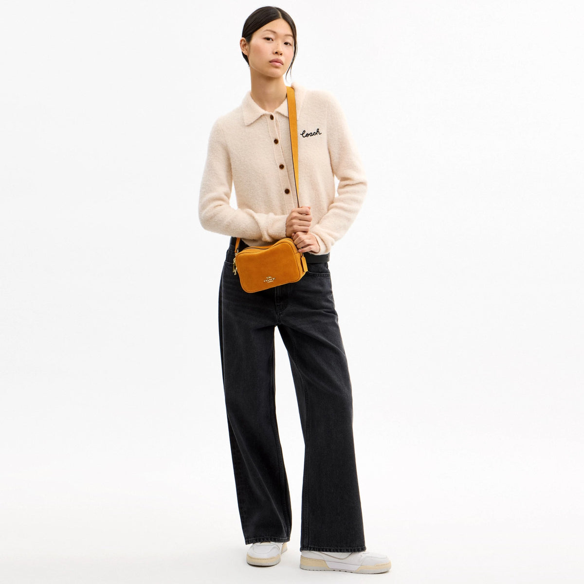 Coach Mini Carey Crossbody Bag - Gold/Marigold