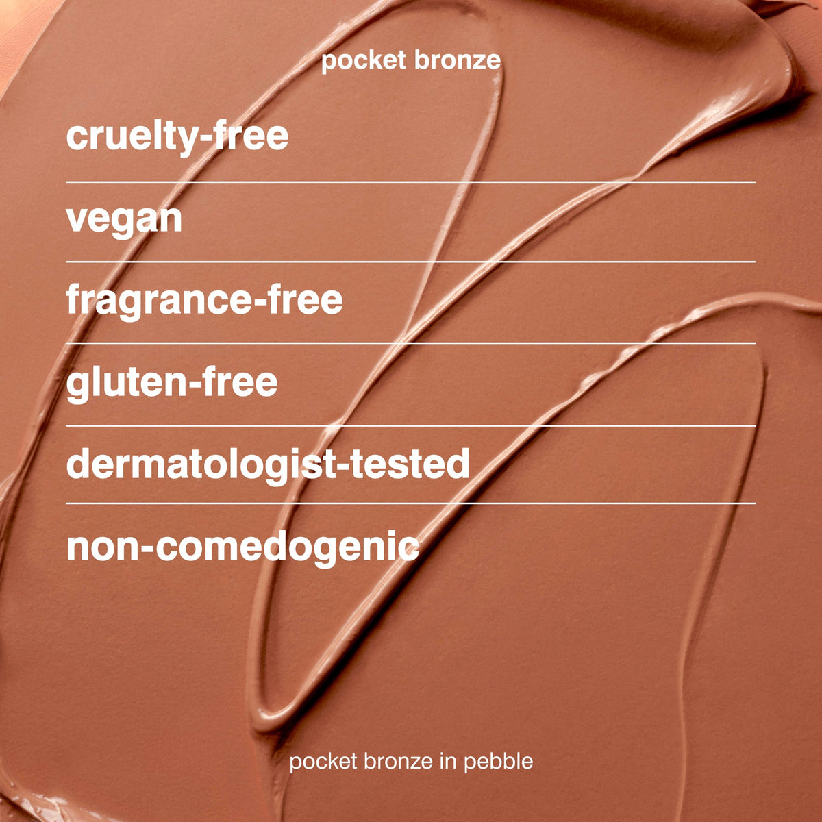Rhode Pocket Bronze Long-Wearing Cream Bronzer - pebble