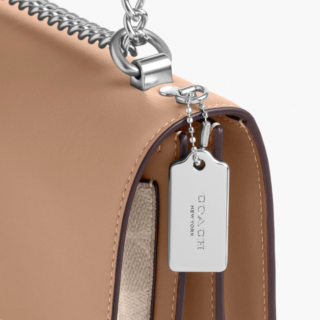 Coach Klare Crossbody Bag In Signature Canvas - Silver/Sand/Taupe