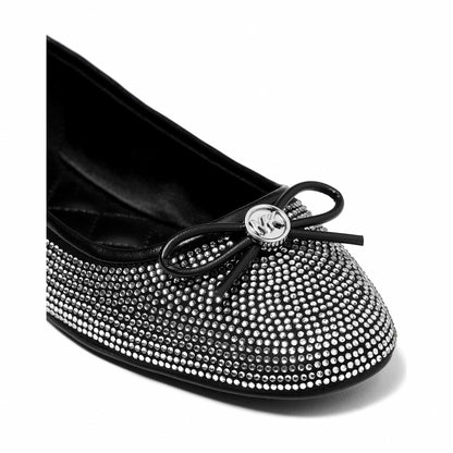 Michael Kors Savannah Embellished Ballet Flat - BLACK