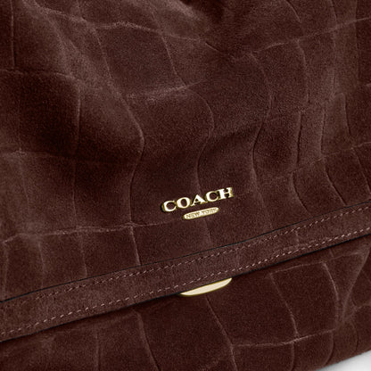 Coach Etta Flap Shoulder Bag - Gold/Maple