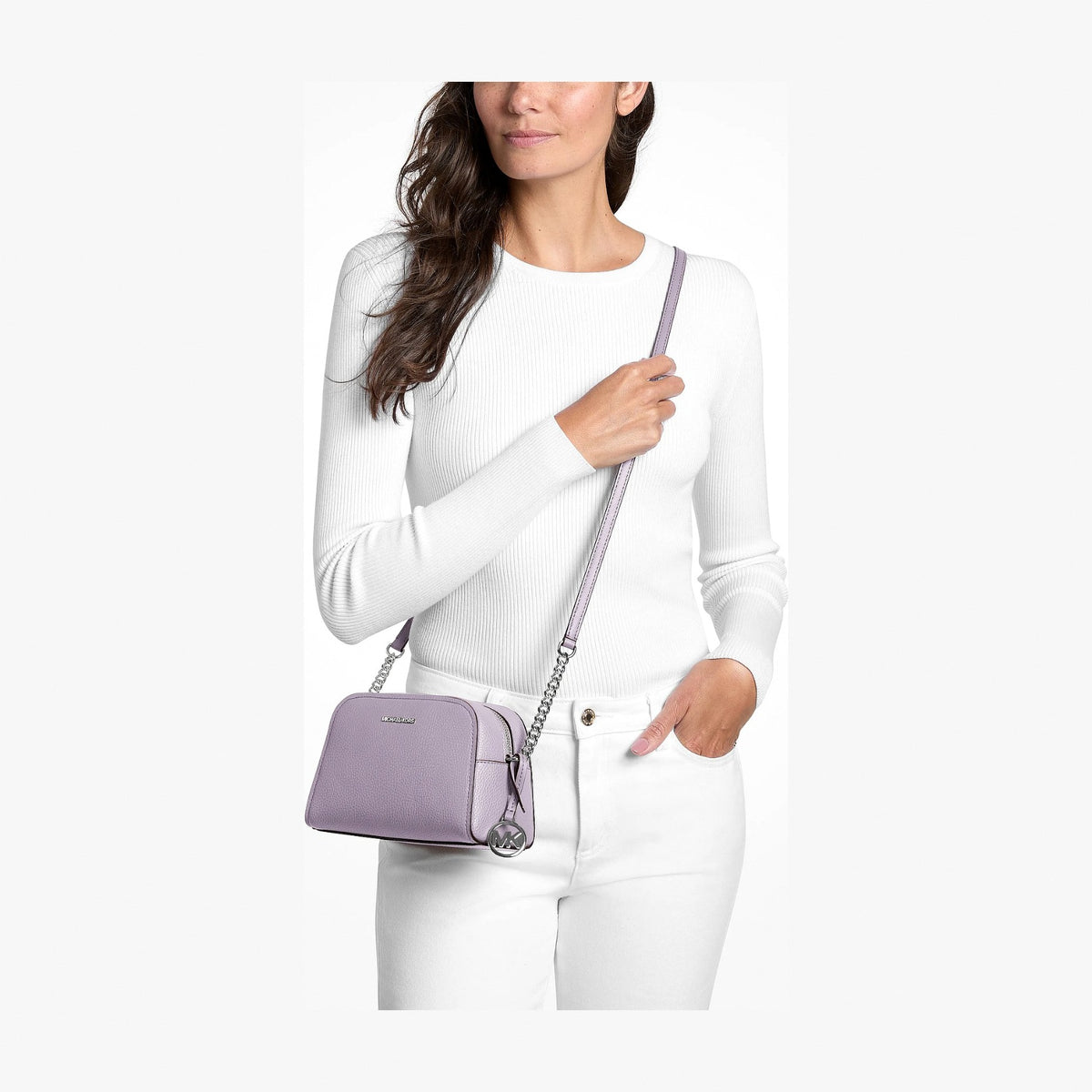 Michael Kors Ashton Extra-Small Camera Crossbody Bag - LILAC