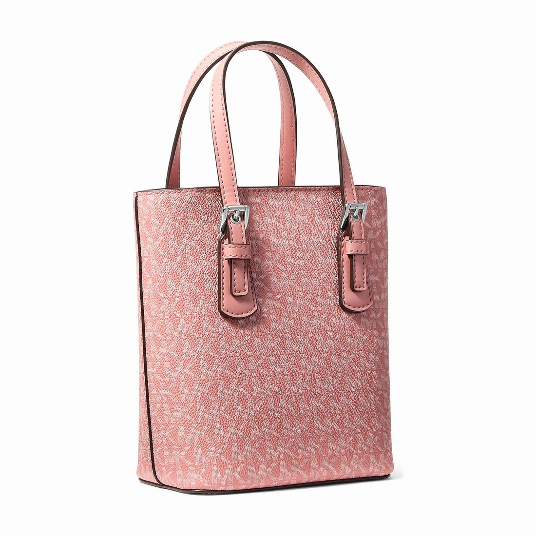 Michael Kors Voyager Extra-Small Signature Logo Convertible Crossbody Bag - SUNSET ROSE