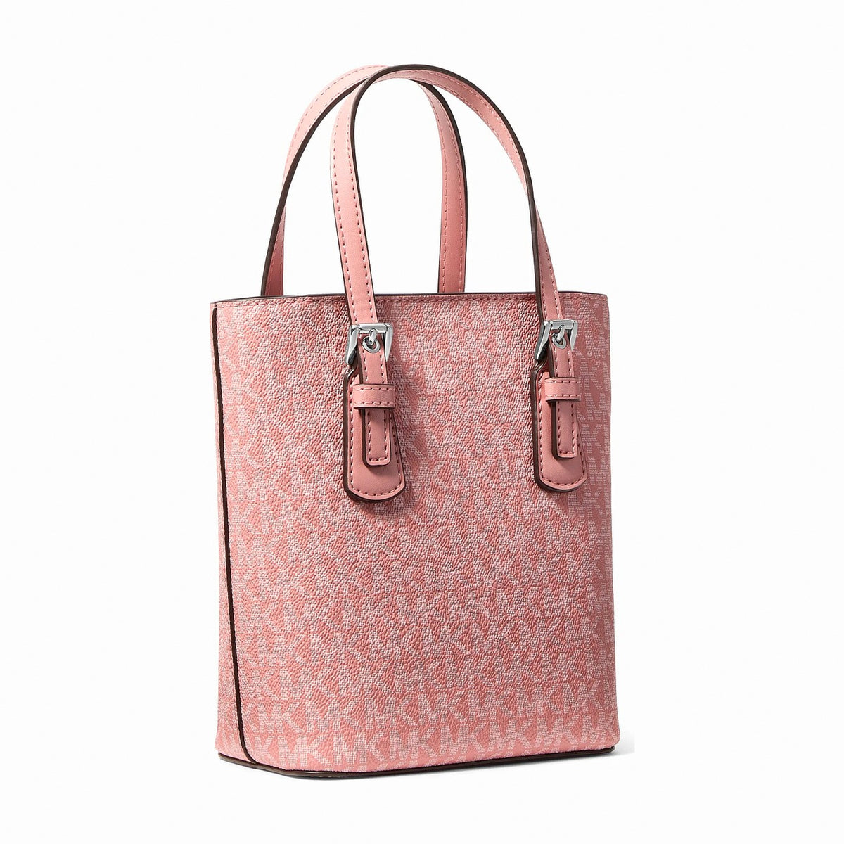 Michael Kors Voyager Extra-Small Signature Logo Convertible Crossbody Bag - SUNSET ROSE