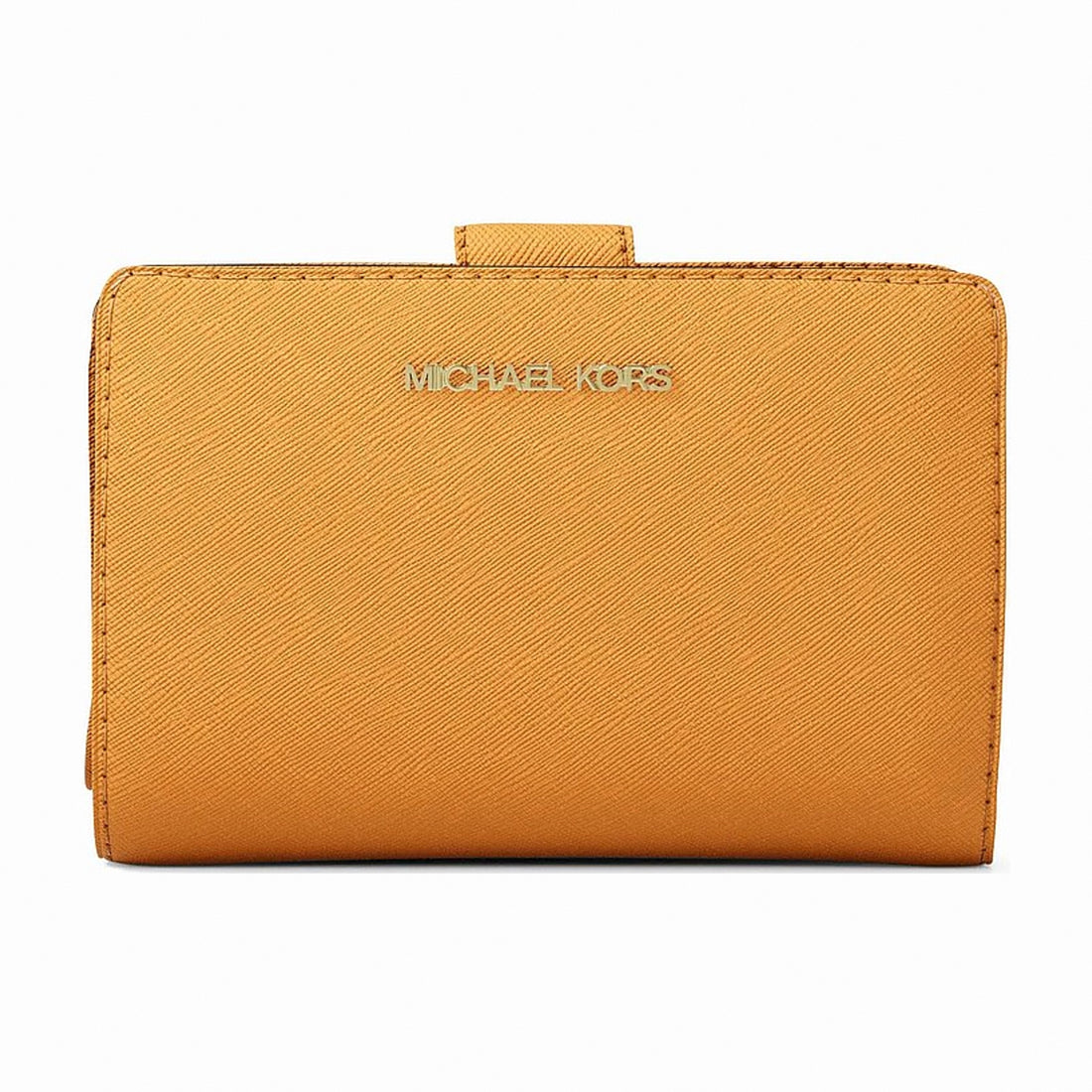 Michael Kors Medium Crossgrain Leather Wallet - RADIANT ORANGE