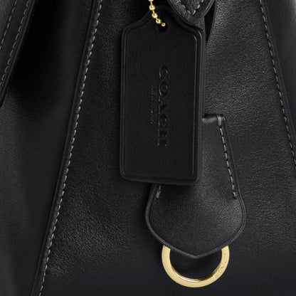 Coach Etta Flap Bag - Gold/Black