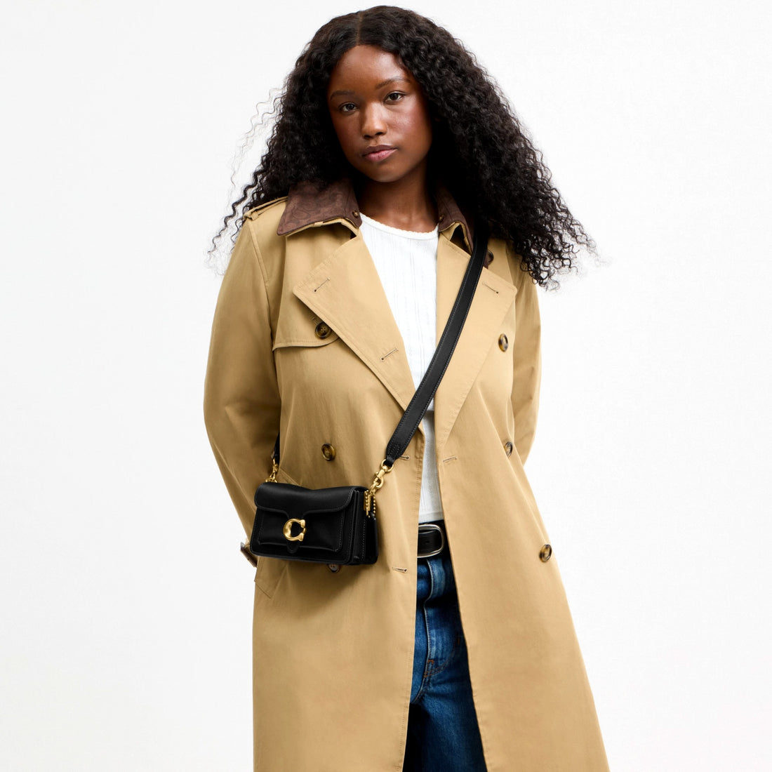 Coach Soft Tabby Shoulder Bag 20 - Brass/Black