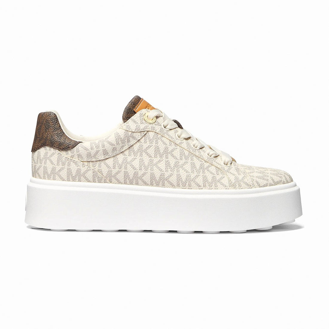 Michael Kors Romey Two-Tone Logo Platform Sneaker - VANILLA