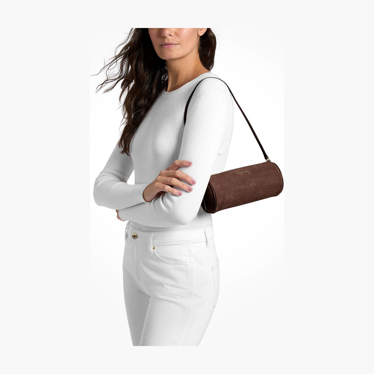 Michael Kors Ashton Small Barrel Pochette - NUTMEG