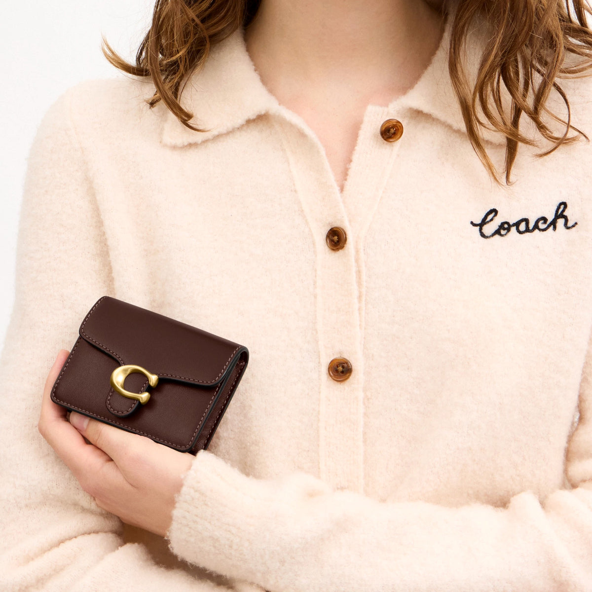 Coach Tabby Card Case - Brass/Maple