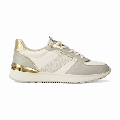 Michael Kors Remy Mixed-Media Trainer - VANILLA COMBO