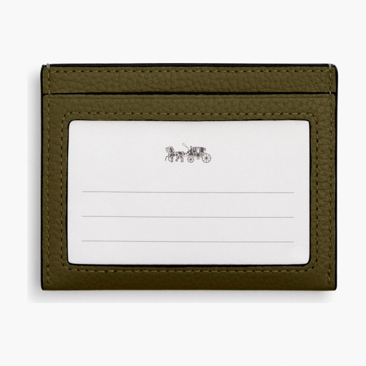 Coach Slim ID Card Case - Silver/Olive