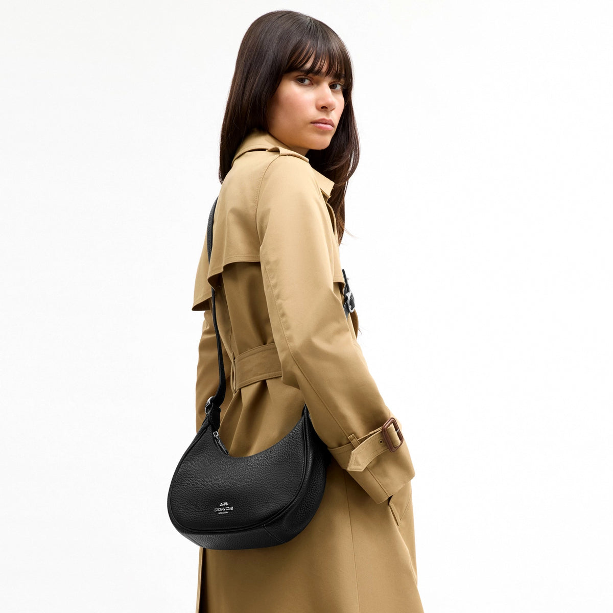 Coach Emily Shoulder Bag - Silver/Black