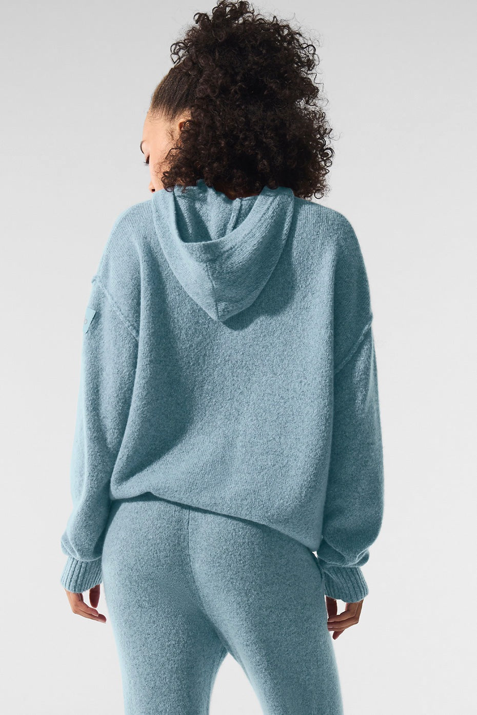 Alo Yoga Wool Cashmere New Class Hoodie - Celestial Blue Granite Heather