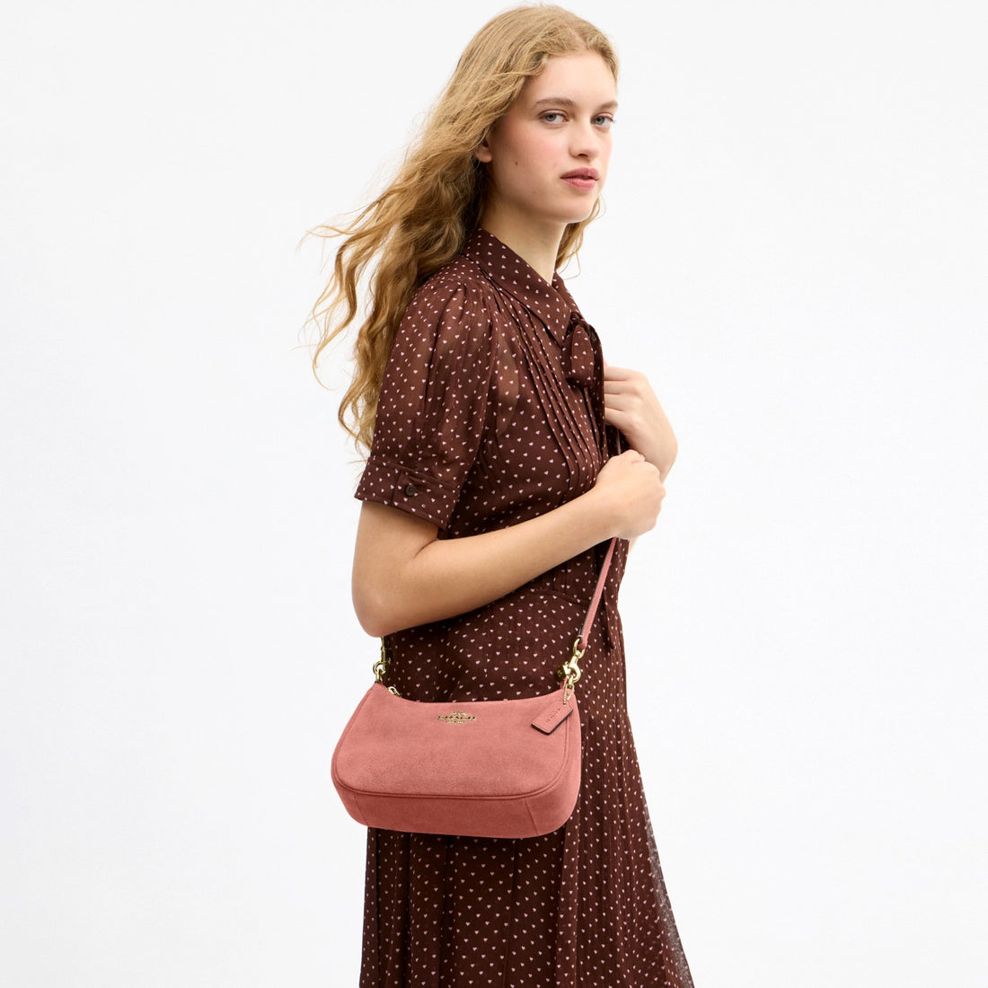Coach Teri Shoulder Bag - Gold/Blush Pink