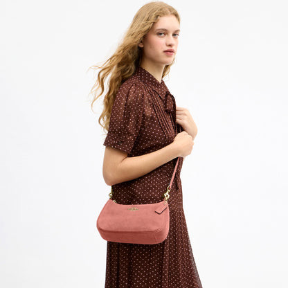 Coach Teri Shoulder Bag - Gold/Blush Pink
