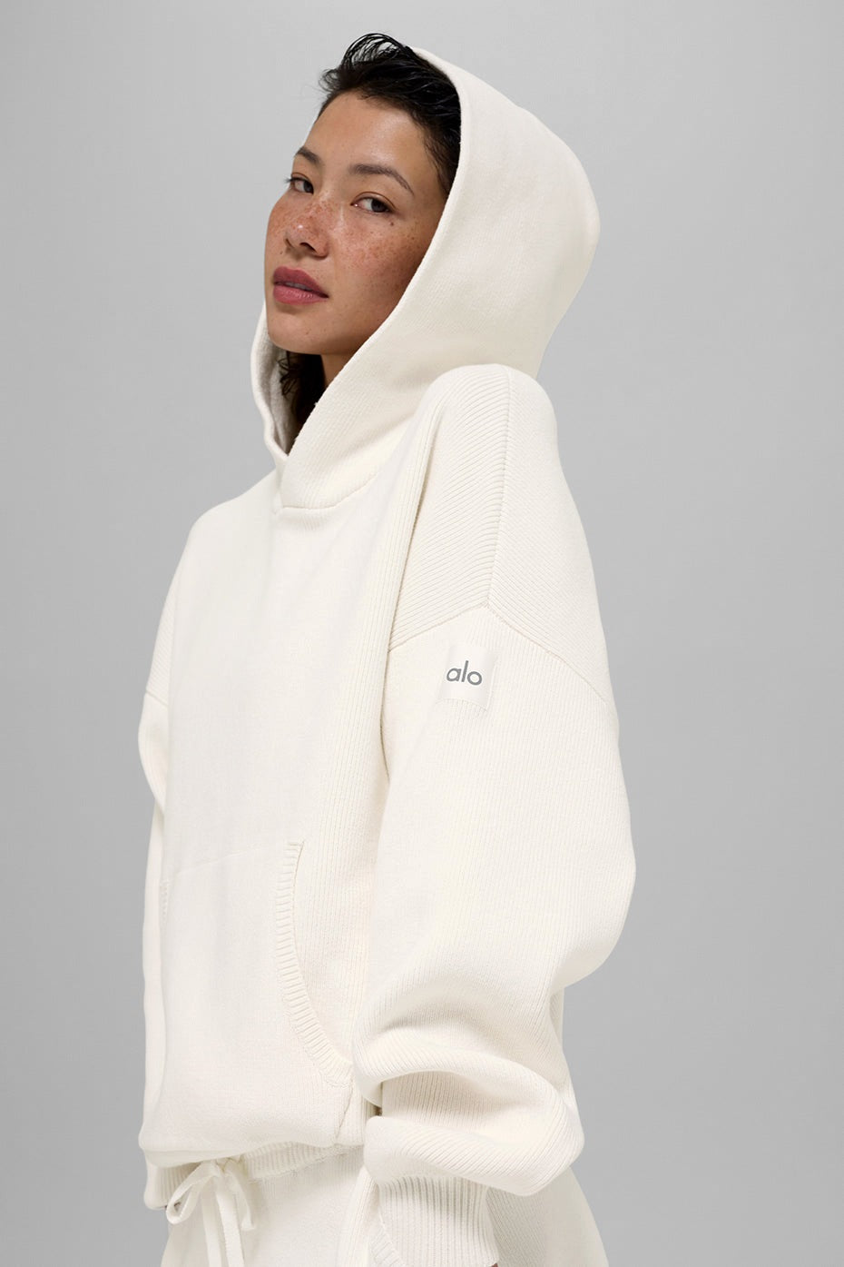 Alo Yoga Scholar Hooded Sweater - Ivory