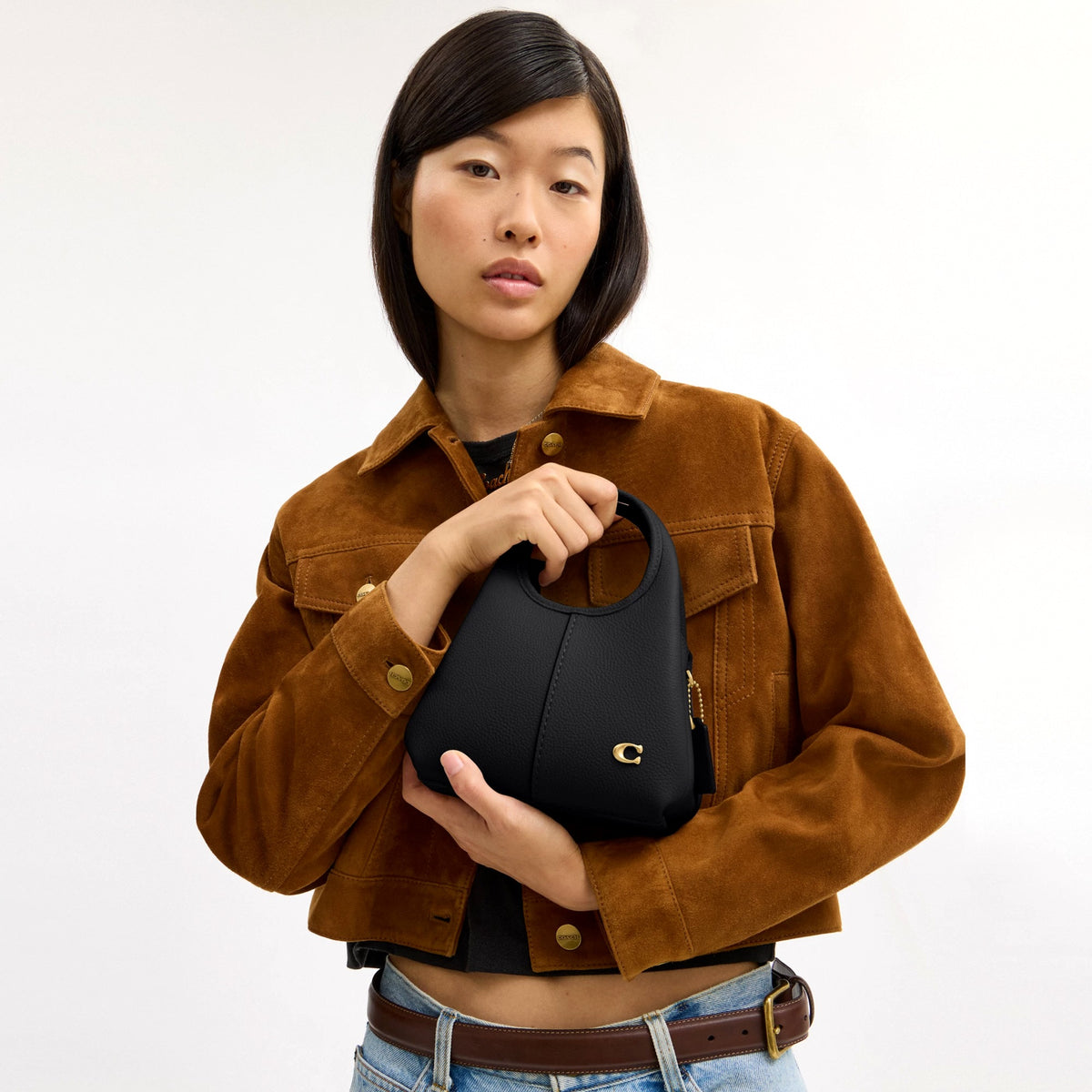 Coach Lana Shoulder Bag 19 - Brass/Black
