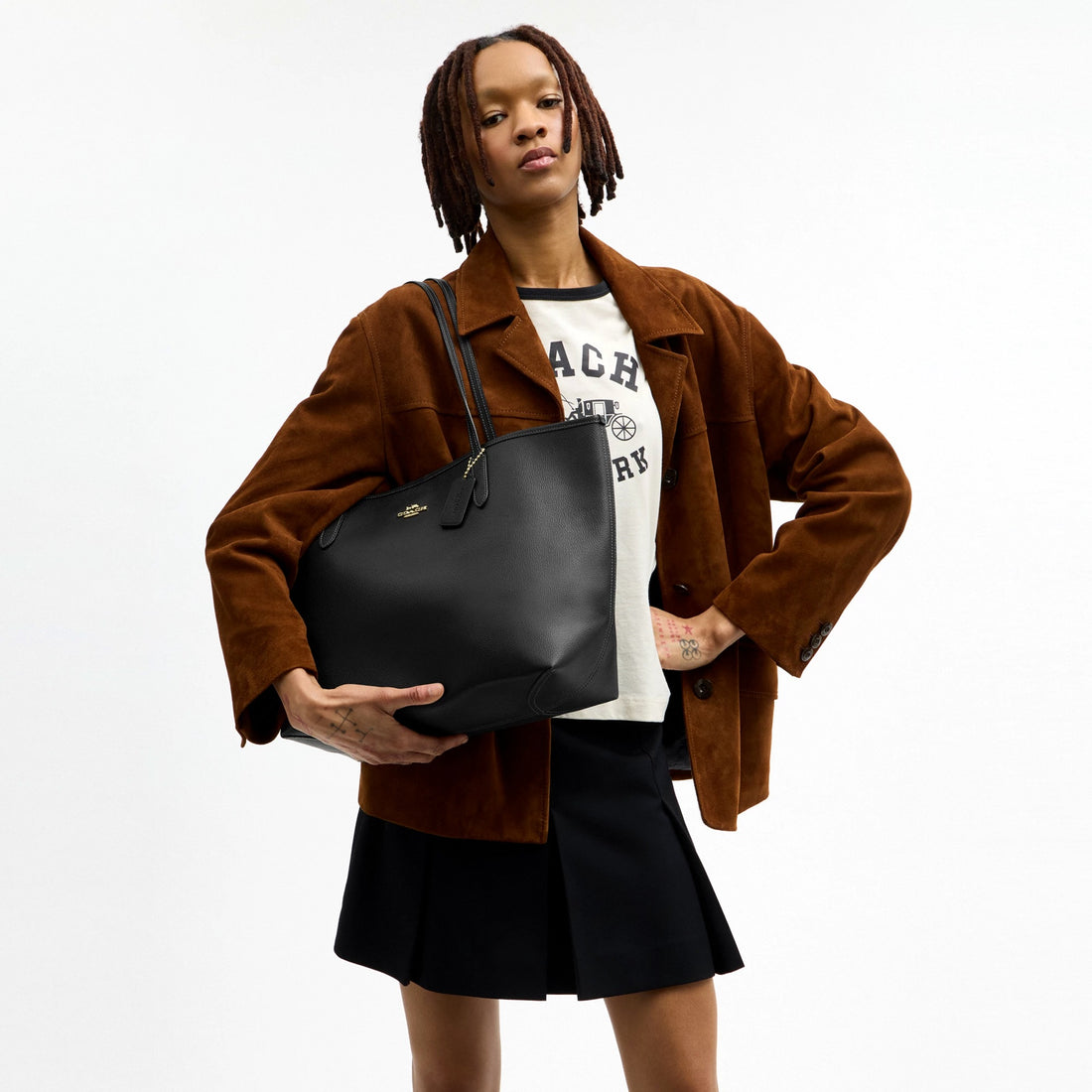 Coach City Tote Bag - Gold/Black
