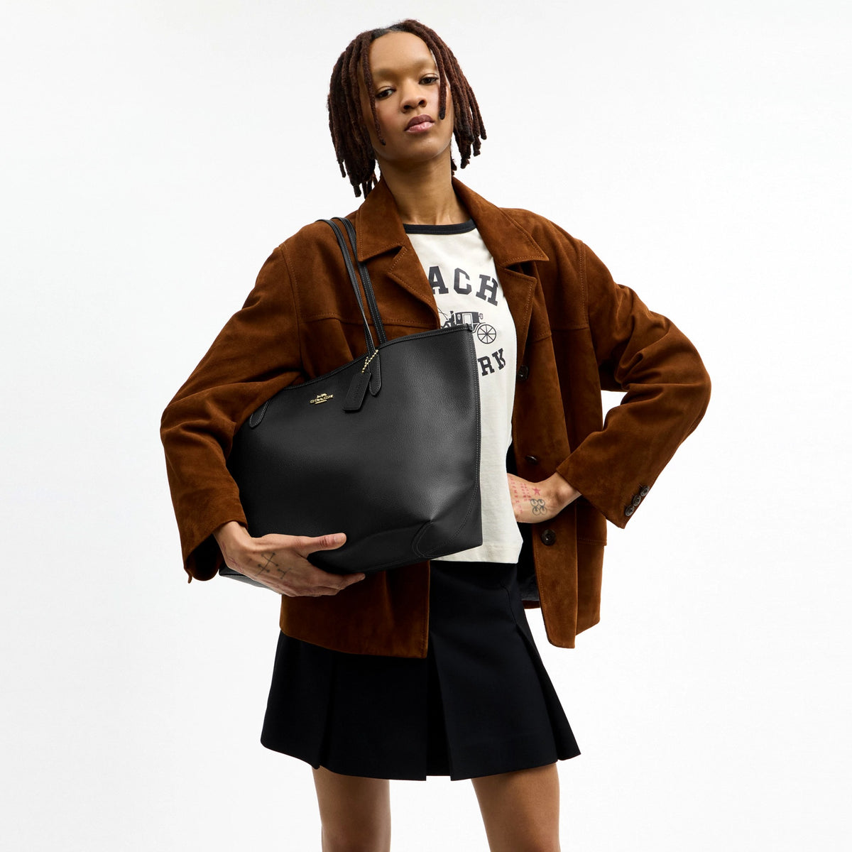 Coach City Tote Bag - Gold/Black