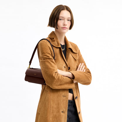 Coach New York Elora Top Handle Crossbody Bag - Brass/Maple