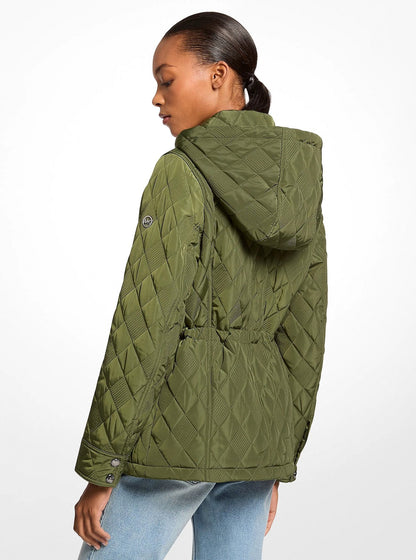 Michael Kors Quilted Jacket - AMAZON GREEN