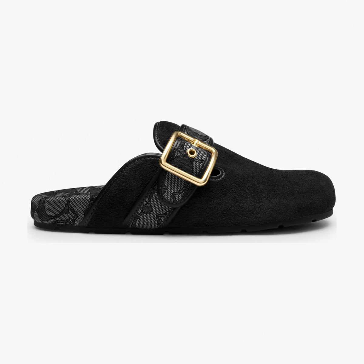 Coach Archival Buckle Clog - Black