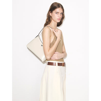Tory Burch Small Robinson Shoulder Bag - Light Cream