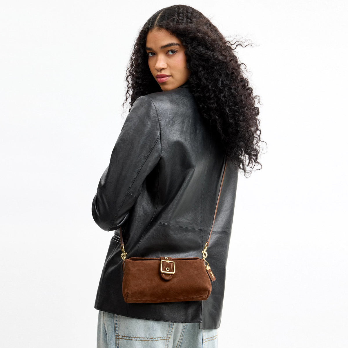 Coach Abbie Shoulder Bag - Gold/Warm Brown