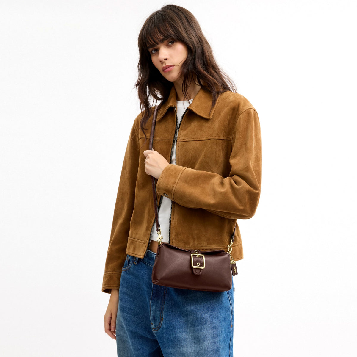 Coach Abbie Shoulder Bag - Gold/Maple