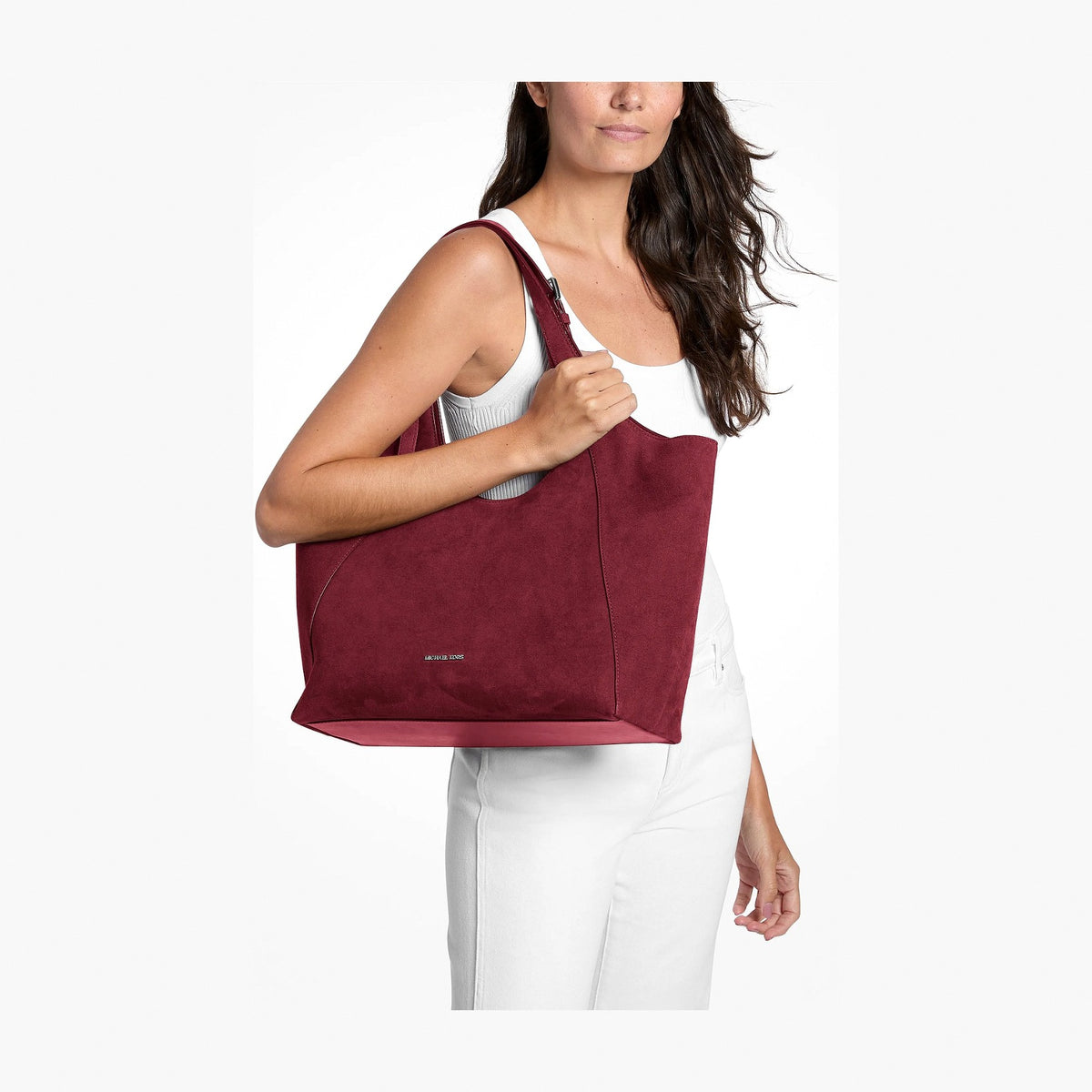 Michael Kors Bernie Large Tote Bag - MAROON