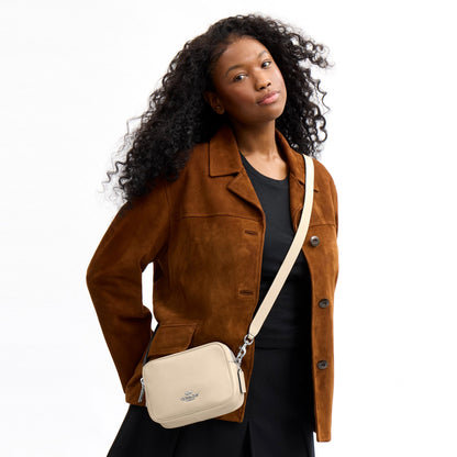 Coach Mini Carey Crossbody Bag - Silver/Ivory